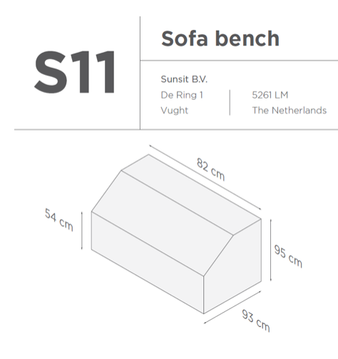 Suns | Protective cover for lounge chair | Gray | S11