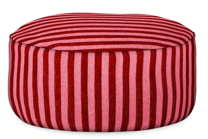 Palais | outdoor ottoman Jackie Bordeaux