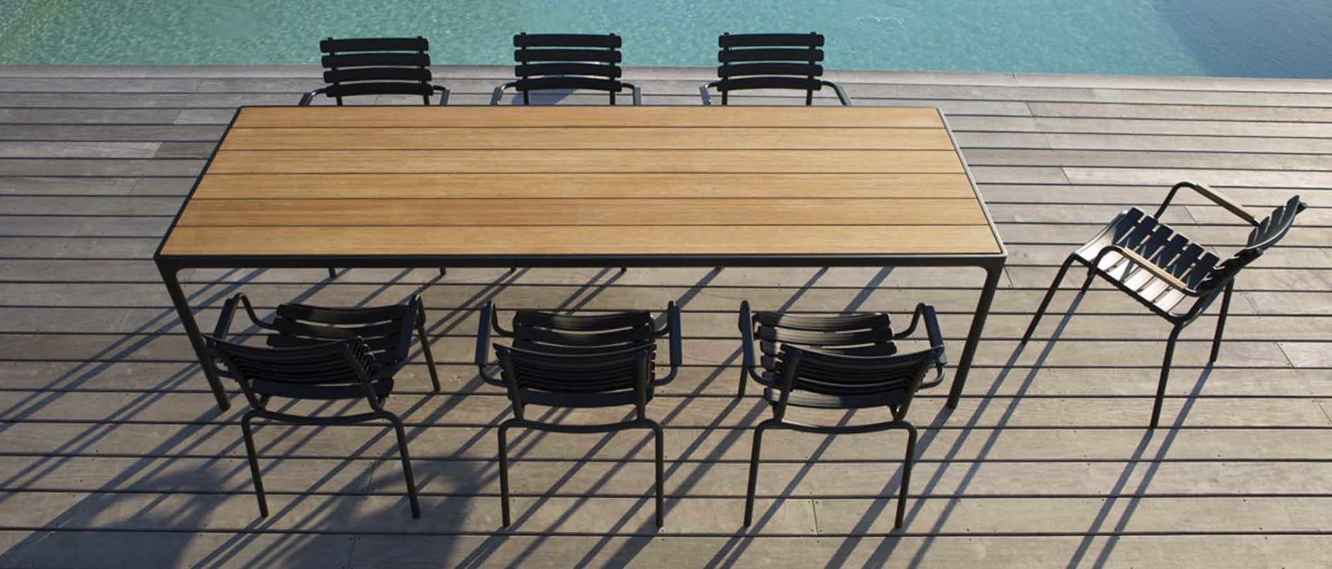 Four garden table | 4 different sizes Black aluminum