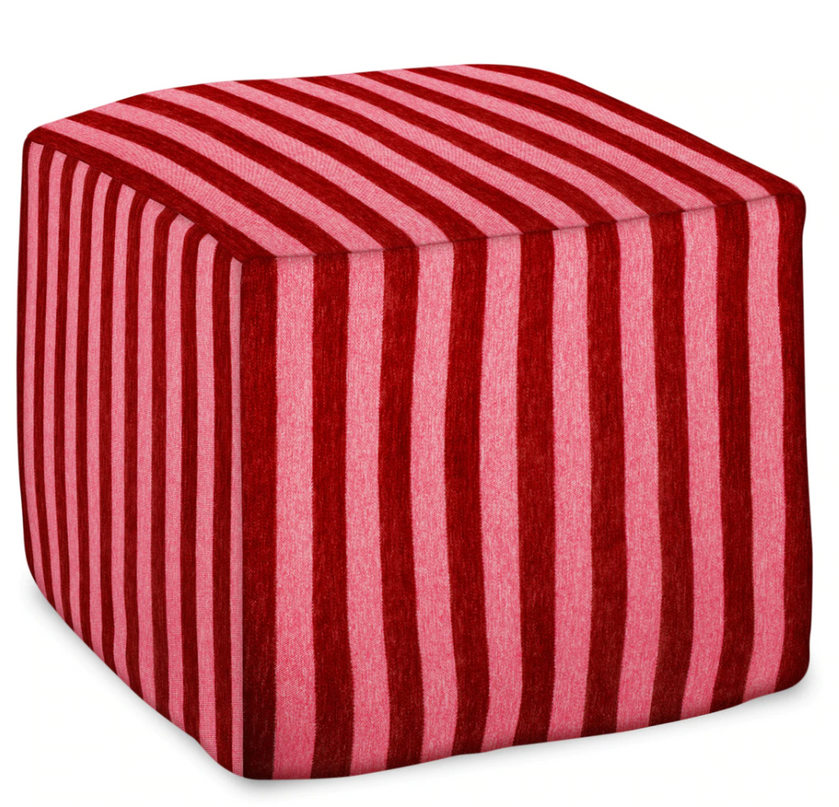 Palais | outdoor ottoman Jackie Bordeaux
