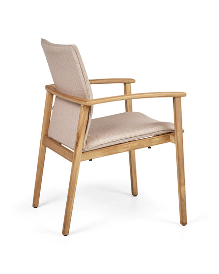 Florine garden chair Teak Frame | 5 dust colors available