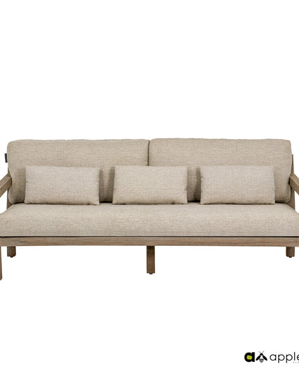 Olive lounge sofa coastal finish