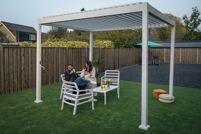 Rota | Terrace covering | Mat White | 360x360x250cm