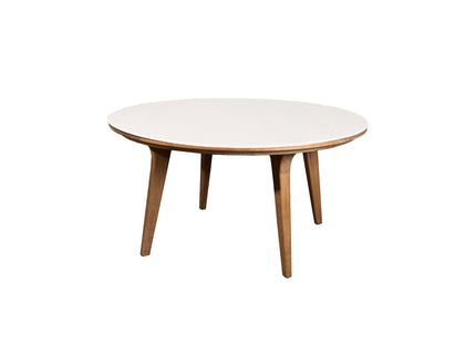 SOLD SODPECT GARDEN TABLE | Ø144cm | Travertin White | 6x Basket Dining chair | 15% discount