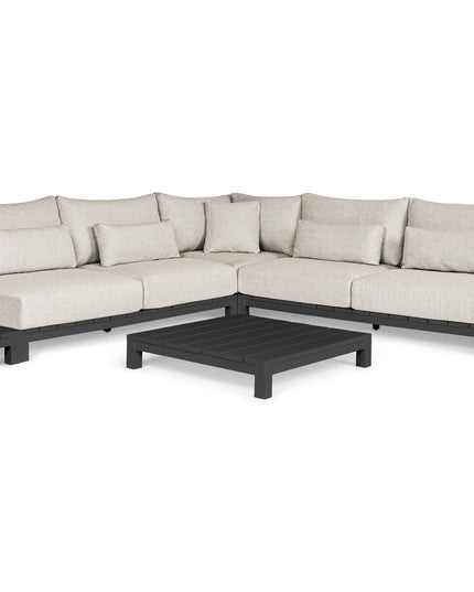 Evora Lounge set | aluminum Small corner setup Setup 1