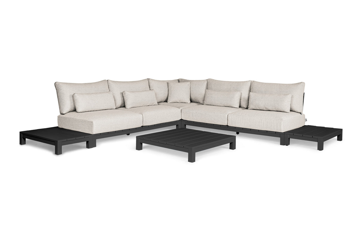 Evora Lounge set | aluminum Small corner setup Setup 1