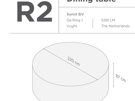 Suns | Protective cover for garden set | R1-R2-R3