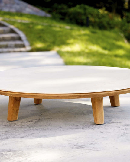 Coffee table aspect | Ø144cm | Fossil Gray