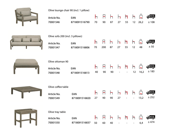 Olive lounge chair | incl. pillow